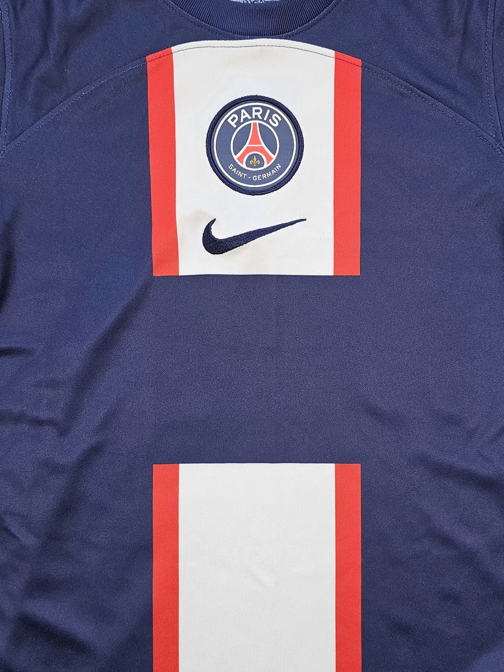 Nike Dri-FIT Paris Saint-Germain PSG Soccer Jersey Youth Medium Blue Red White - Picture 4 of 7